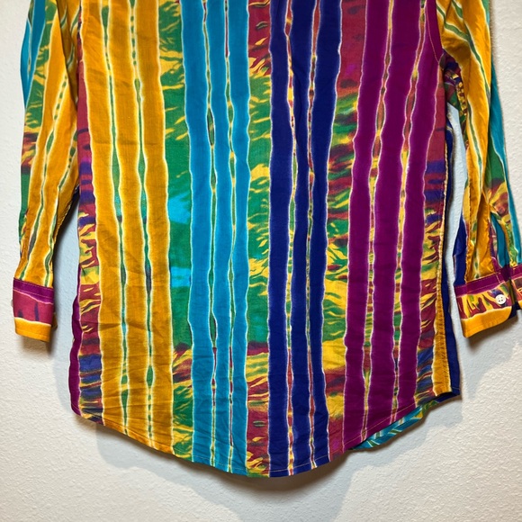 Lauren Ralph Lauren Petite PS Multi Color Women Shirt - Picture 14 of 16